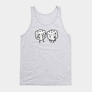 Funny gym dices Six pack abs workout bodybuilding Tank Top